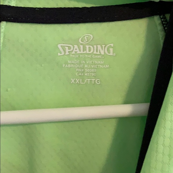 Green SPALDING winter workout shirt - Picture 3 of 3